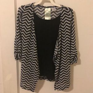 Kyut girls chevron print sweater - M